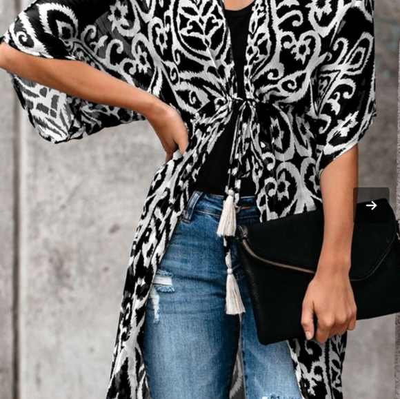 None Other - 1 left💗New boutique printed duster kimono
